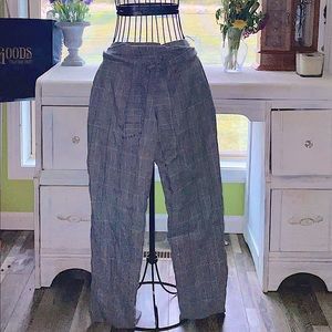 •Plaid Pants w/ Tie•